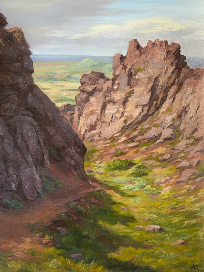 Strolling through the lava channel