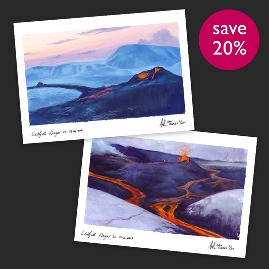 Fire & Ice - Duo print set