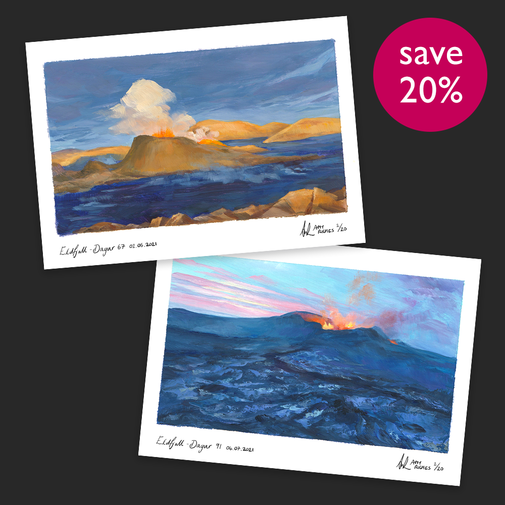 Sea of Lava - Duo print set