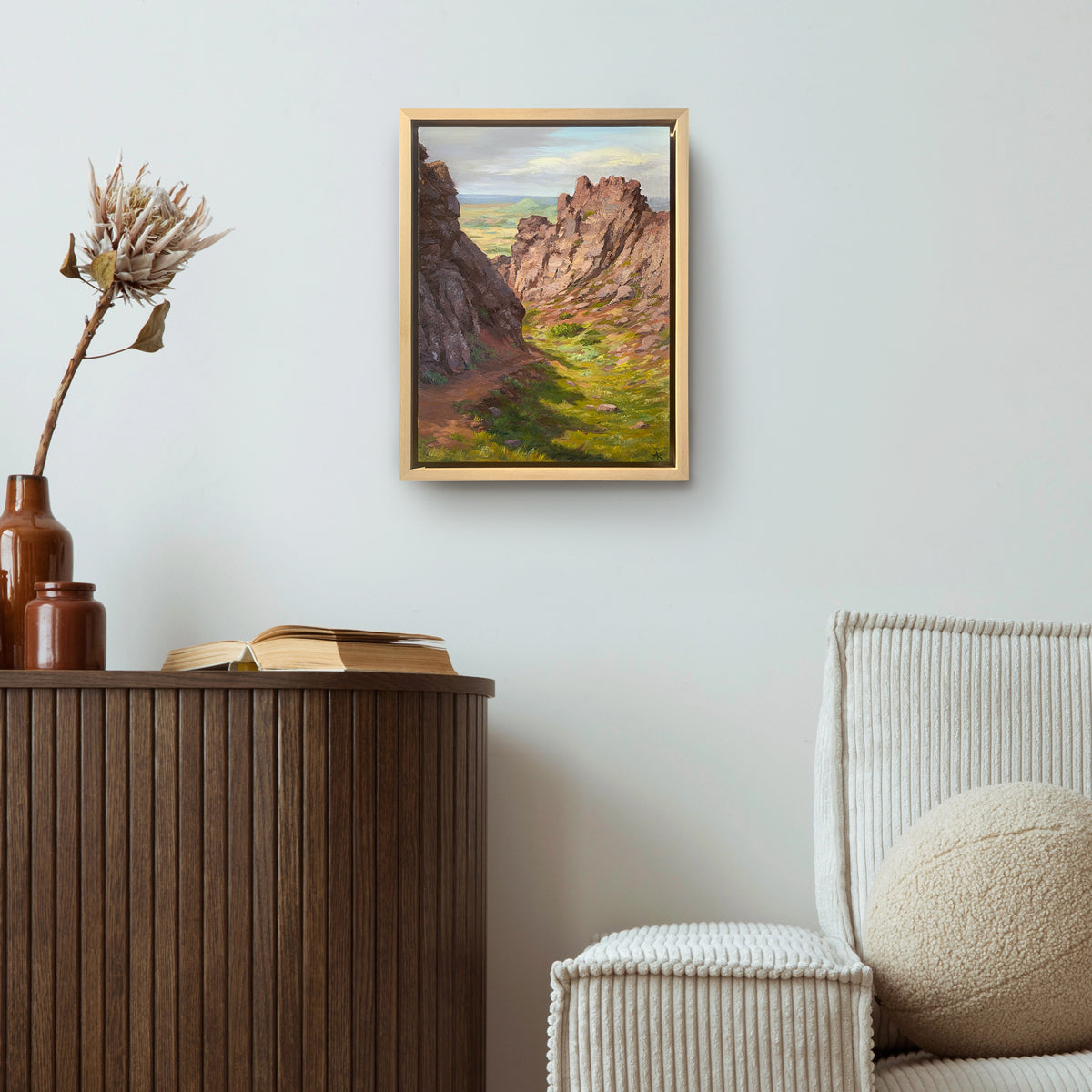 Strolling through the lava channel